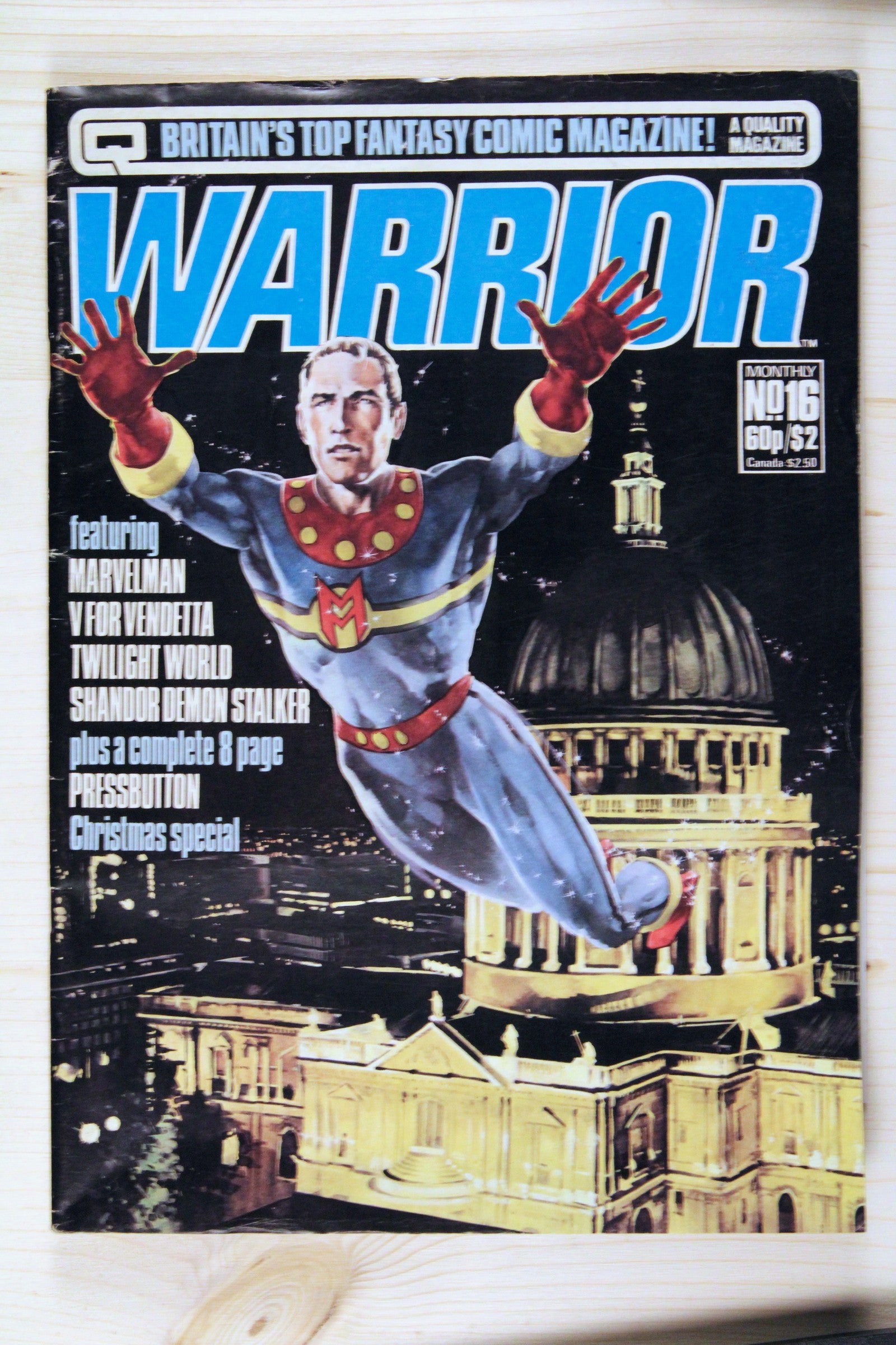 Warrior #16 – Quality Communications (1983) 7.0 FN/VF "V for Vendetta" Book 2: This Vicious Cabaret | Alan Moore story