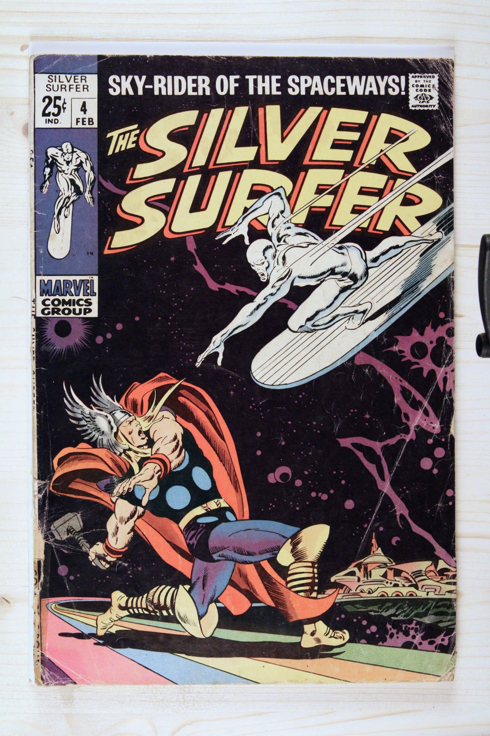 The Silver Surfer #4 – Marvel (1969) 3.0 GD/VG Joe Sinnott | Stan Lee story
