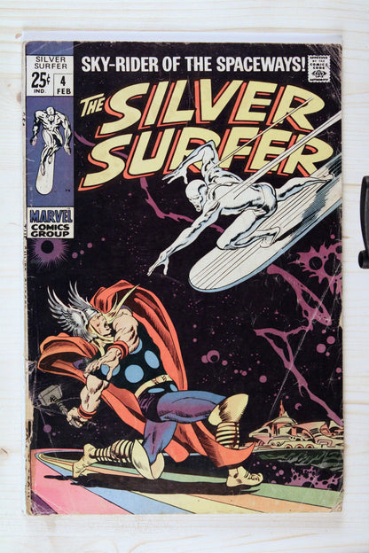 The Silver Surfer #4 – Marvel (1969) 3.0 GD/VG Joe Sinnott | Stan Lee story