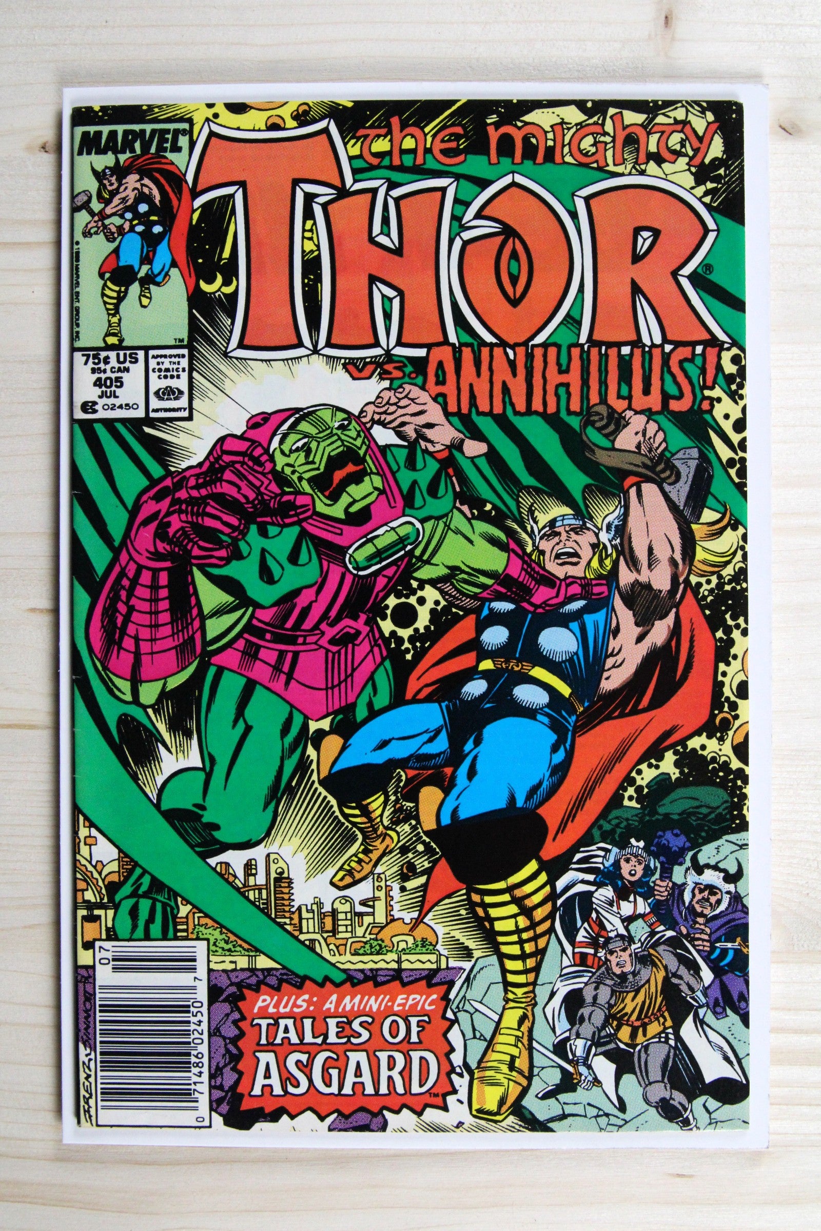 Thor #418 – Marvel (1990) 8.0 VF Joe Sinnott | Newsstand