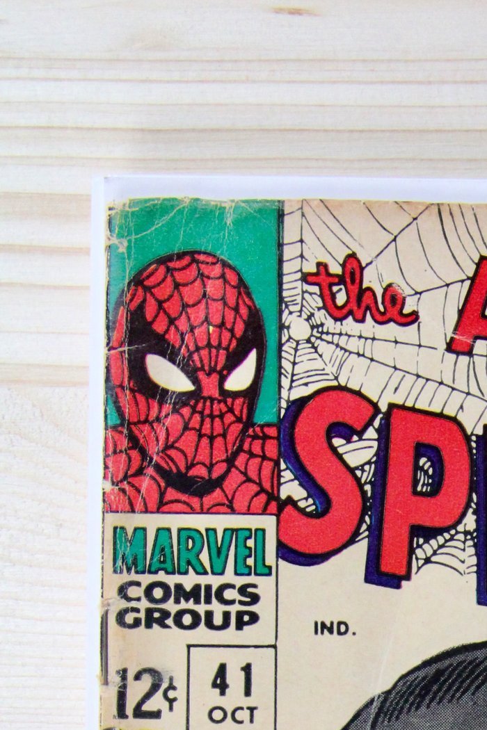 The Amazing Spider-Man #41 – Marvel (1966) 4.5 VG+ Horns of the Rhino | John Romita art | Stan Lee story