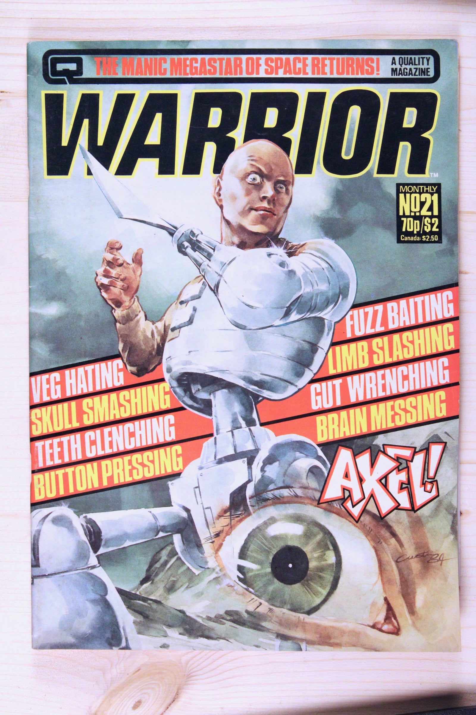 Warrior #21 – Quality Communications (1984) 7.0 FN/VF "V for Vendetta" Book 2: This Vicious Cabaret | Alan Moore story