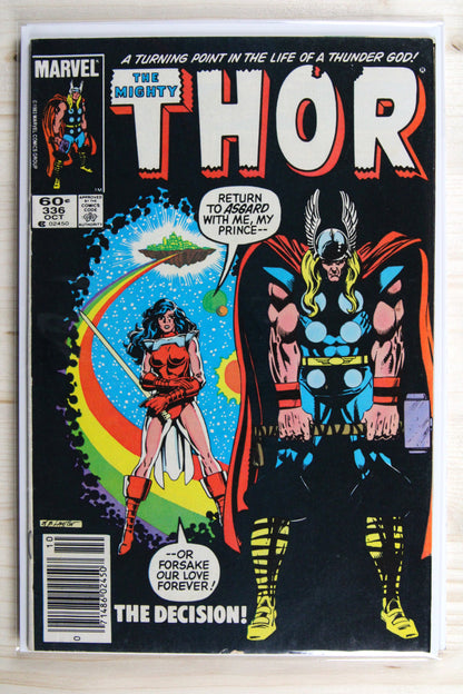 Thor #336 – Marvel (1983) 8.5 VF+ Newsstand