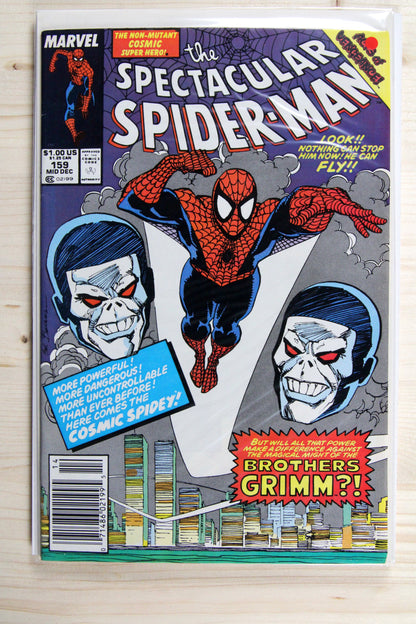 The Spectacular Spider-Man #159 – Marvel (1989) 9.0 VF/NM "Avengers" Acts of Vengeance | Newsstand