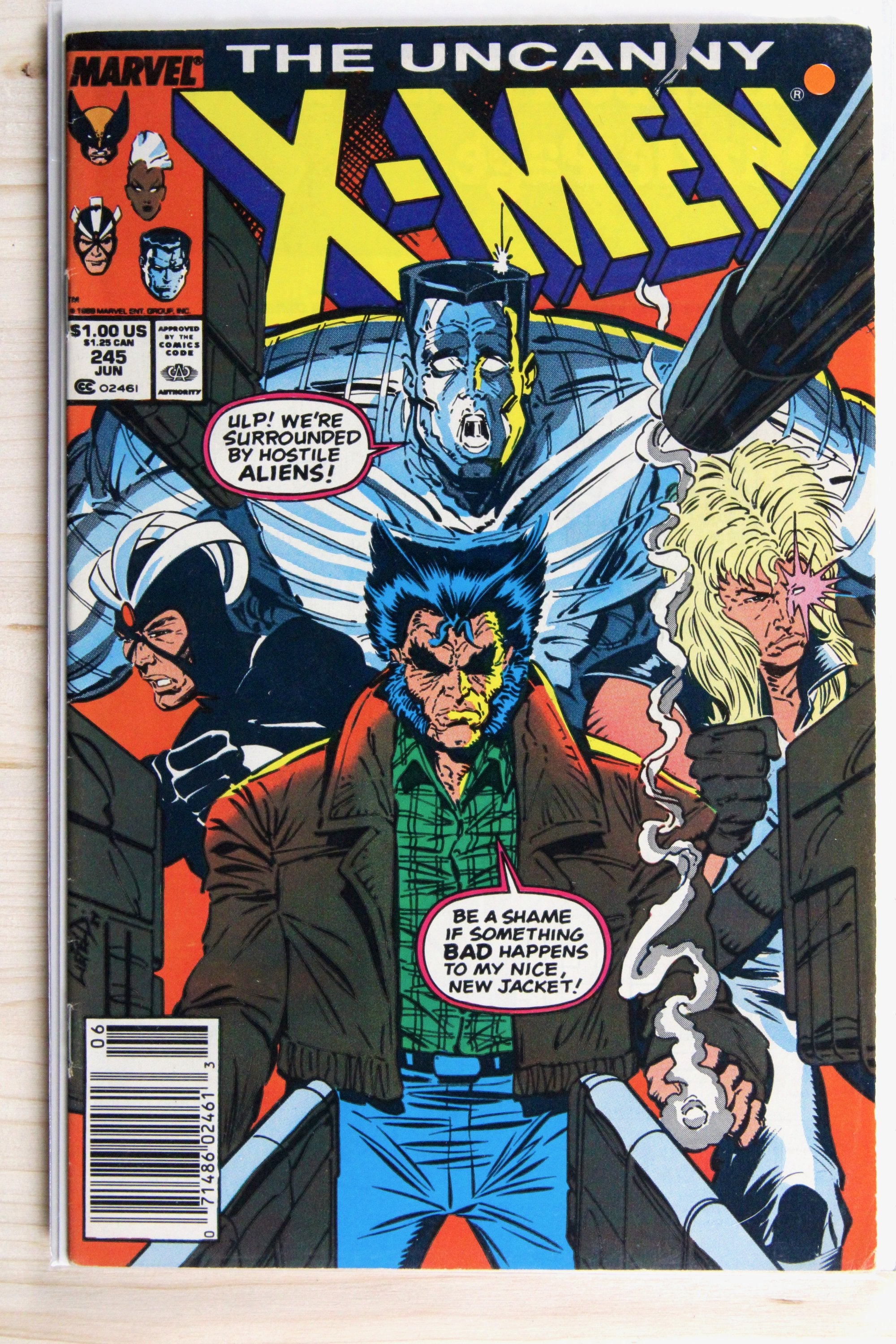 The Uncanny X-Men #245 – Marvel (1989) 7.5 VF- Chris Claremont story | Rob Liefeld art | Newsstand