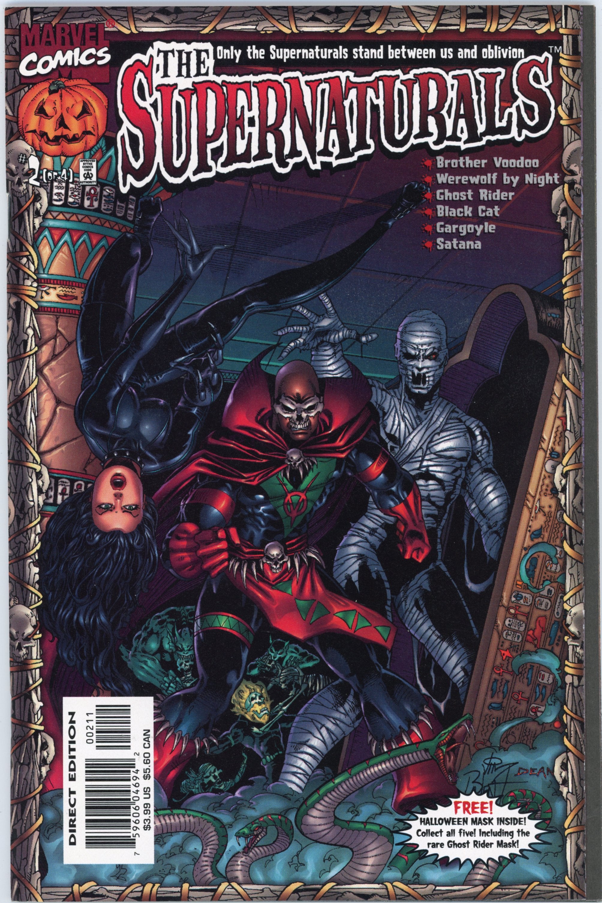 The Supernaturals #1-3 – Marvel (1998) Comic Set