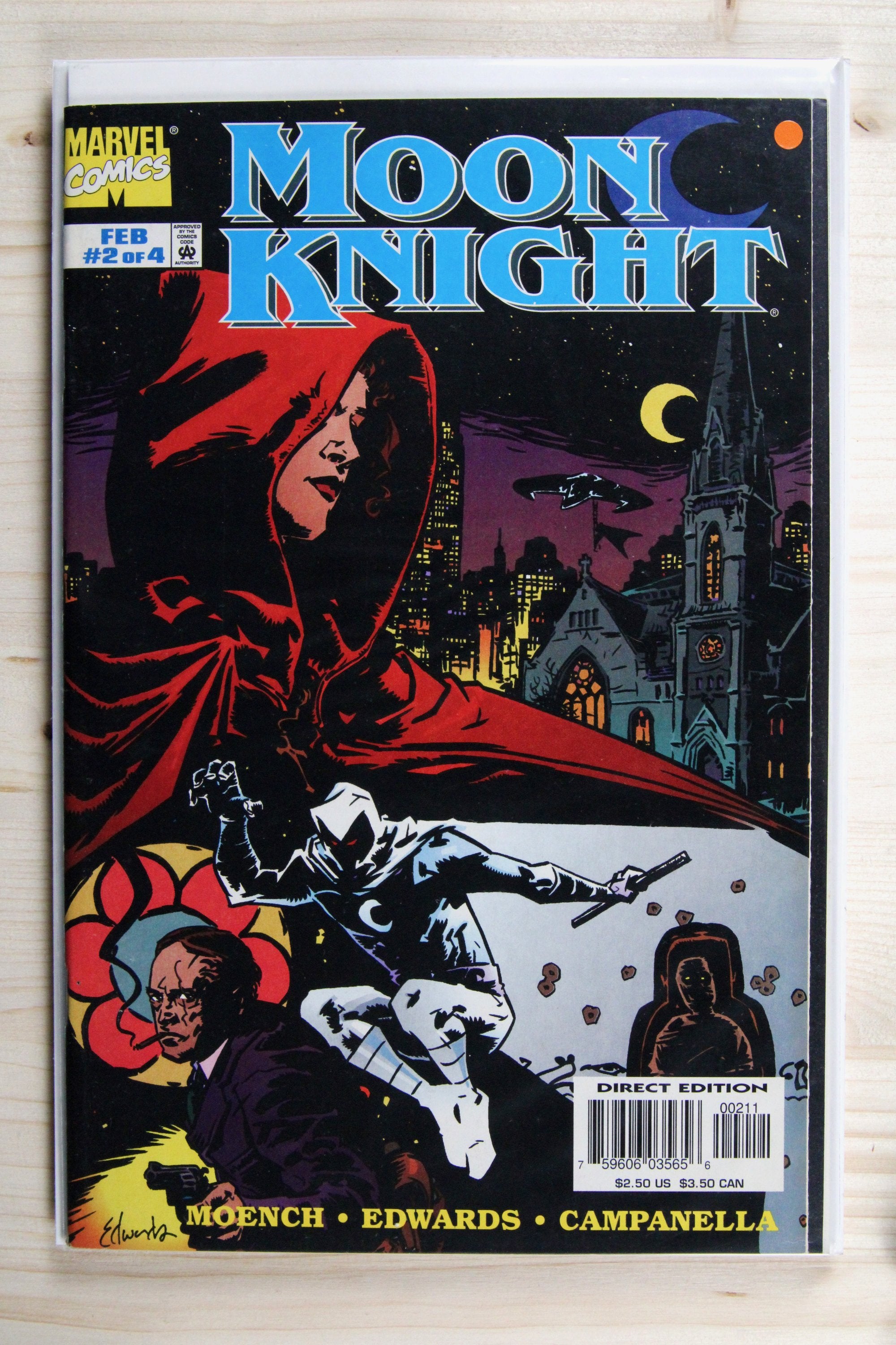 Moon Knight #2 – Marvel (1998) 9.2 NM- David Finch cover | John Romita cover