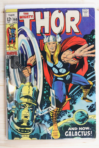 Thor #160 – Marvel (1969) 4.5 VG+ Jack Kirby art | Stan Lee story