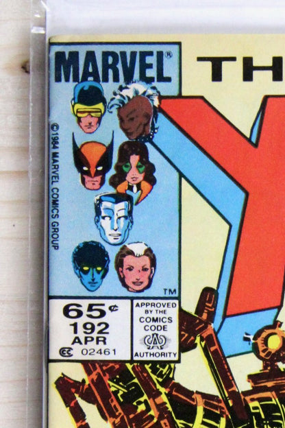 The Uncanny X-Men #192 – Marvel (1985) 9.0 VF/NM Chris Claremont story | Newsstand