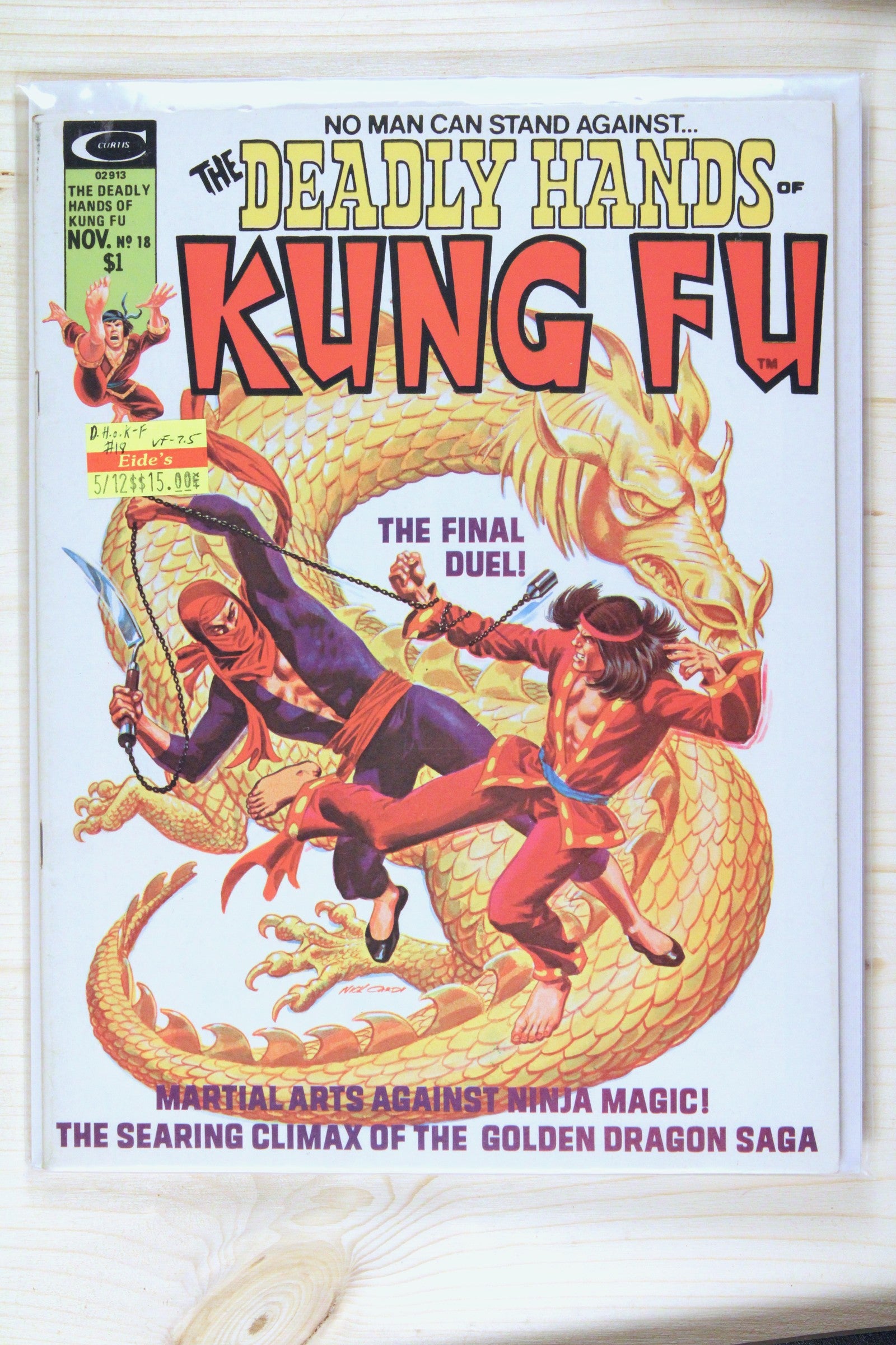 The Deadly Hands of Kung Fu #18 – Curtis Magazines (Marvel) (1975) 9.0 VF/NM