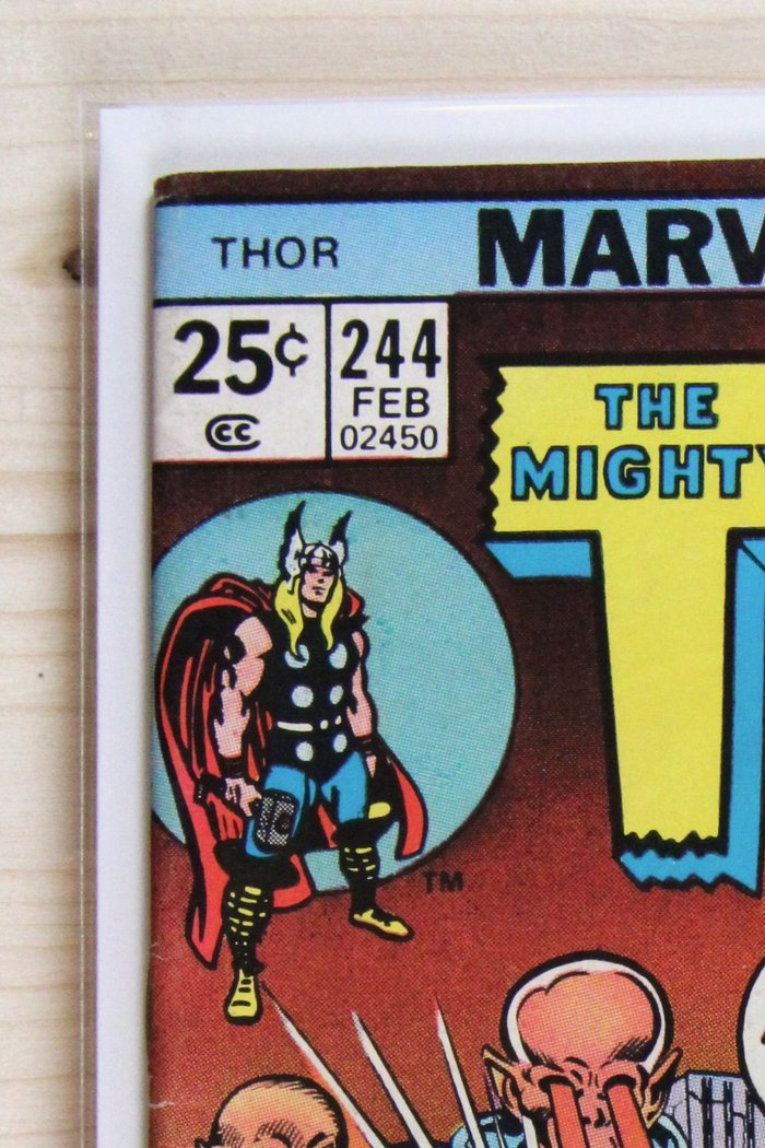 Thor #244 – Marvel (1976) 8.5 VF+ If Asgard Should Perish | Joe Sinnott