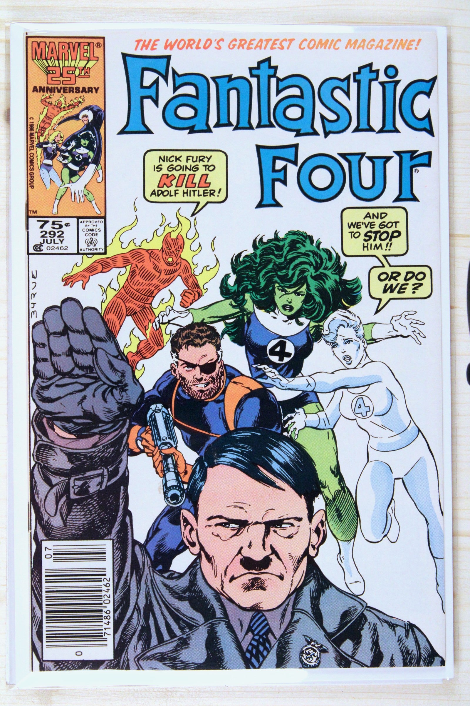 Fantastic Four #292 – Marvel (1986) 8.5 VF+ John Byrne story | Newsstand Edition