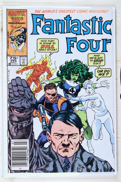 Fantastic Four #292 – Marvel (1986) 8.5 VF+ John Byrne story | Newsstand Edition