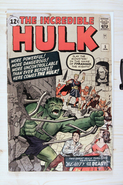 The Incredible Hulk #5 – Marvel (1963) 3.5 VG- Jack Kirby art | Stan Lee story