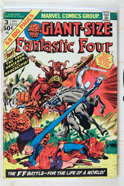 Giant-Size Fantastic Four #3 – Marvel (1974) 6.5 FN+ Joe Sinnott