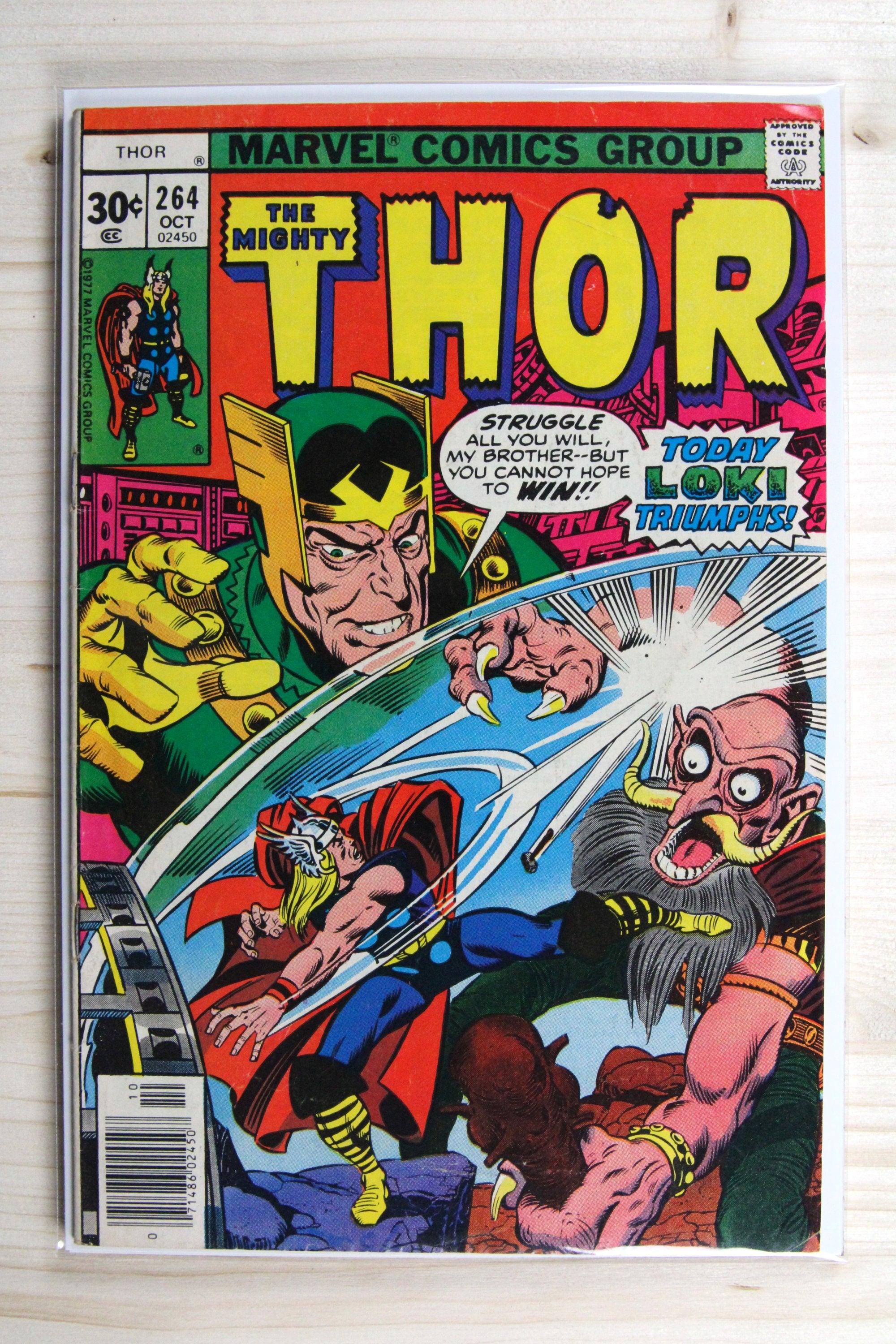 Thor #264 – Marvel (1977) 8.0 VF The Quest for Odin | Joe Sinnott cover