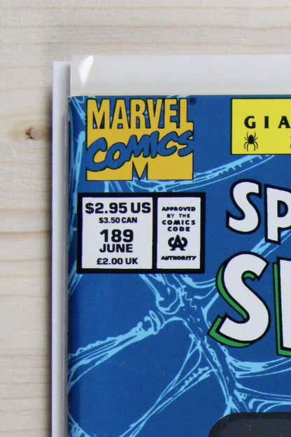 The Spectacular Spider-Man #189 – Marvel (1992) 9.2 NM- 30th Anniversary Giant-Sized Special with holographic cover element