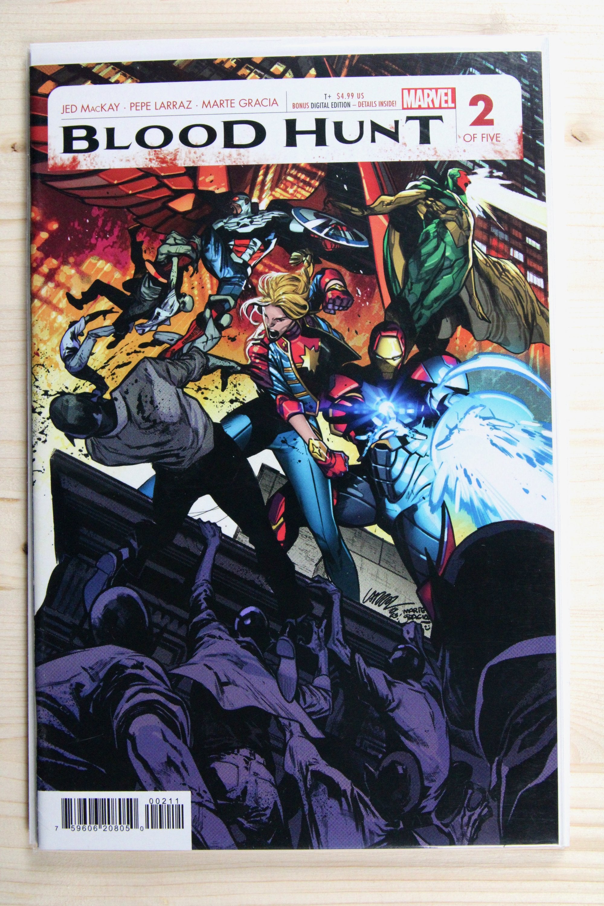 Blood Hunt #2 – Marvel (2024) 9.6 NM+ "Avengers" Blood Hunt | Pepe Larraz art