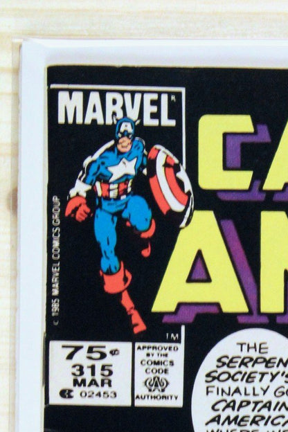 Captain America #315 – Marvel (1986) 8.0 VF Newsstand Edition