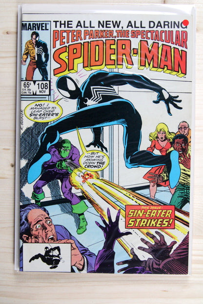 Peter Parker, the Spectacular Spider-Man #108 – Marvel (1985) 9.0 VF/NM The Death of Jean DeWolff