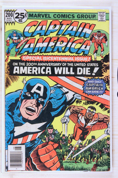 Captain America #200 – Marvel (1976) 6.5 FN+ Madbomb | Jack Kirby story