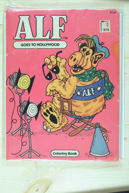 ALF Goes to Hollywood – Saalfield Publishing / Marvel (1980) 5.5 FN- Kmart exclusive edition priced at 97¢