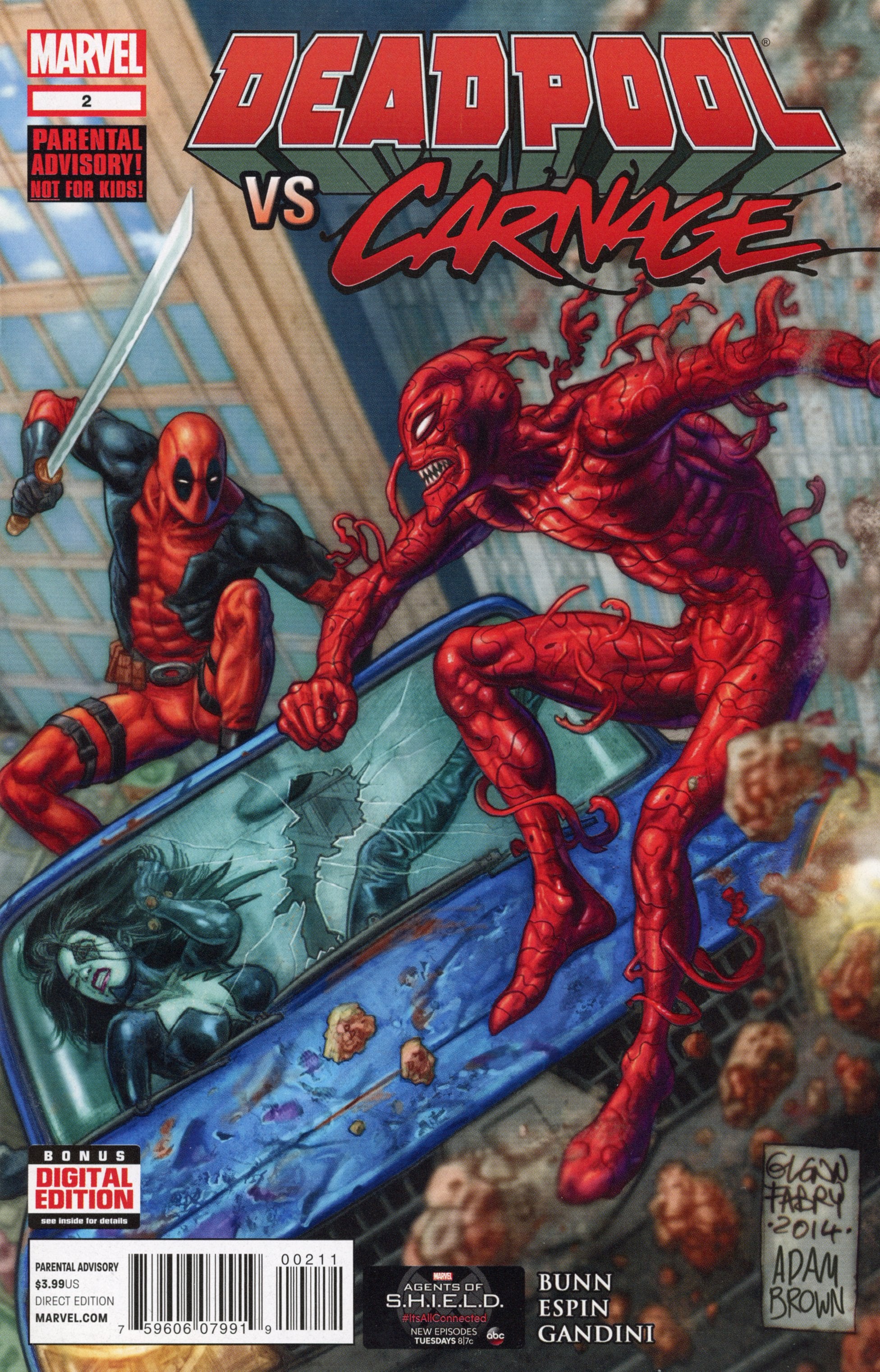 Deadpool vs. Carnage #1-3 – Marvel Comics (2012) Full Series Complete