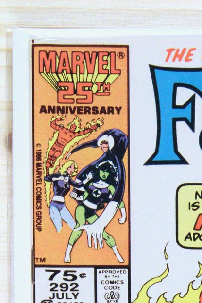 Fantastic Four #292 – Marvel (1986) 8.5 VF+ John Byrne story | Newsstand Edition