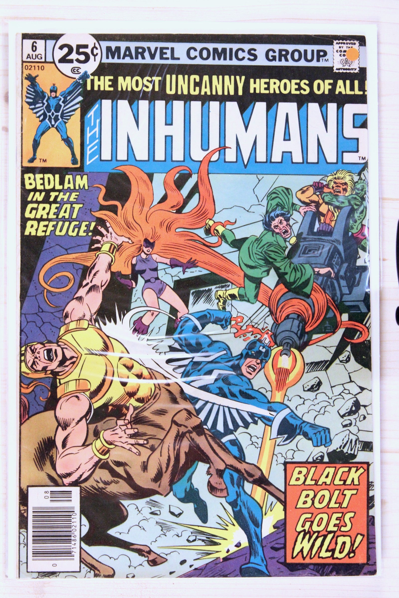 The Inhumans #6 – Marvel (1976) 6.5 FN+ Newsstand Edition