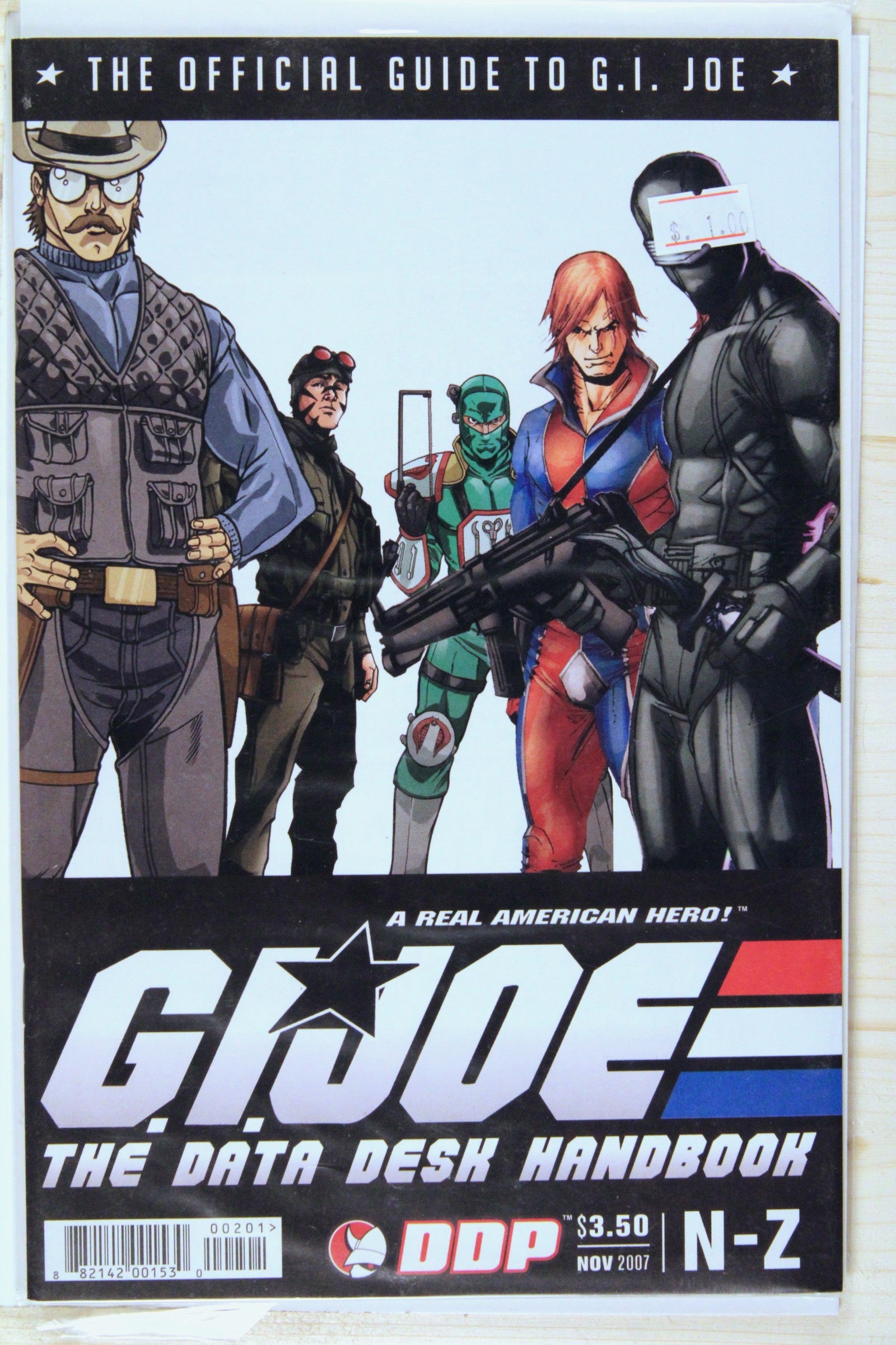 G.I. Joe: The Data Desk Handbook – DDP  (2007) 9.6 NM+ N-Z volume (second of two-part handbook series)
