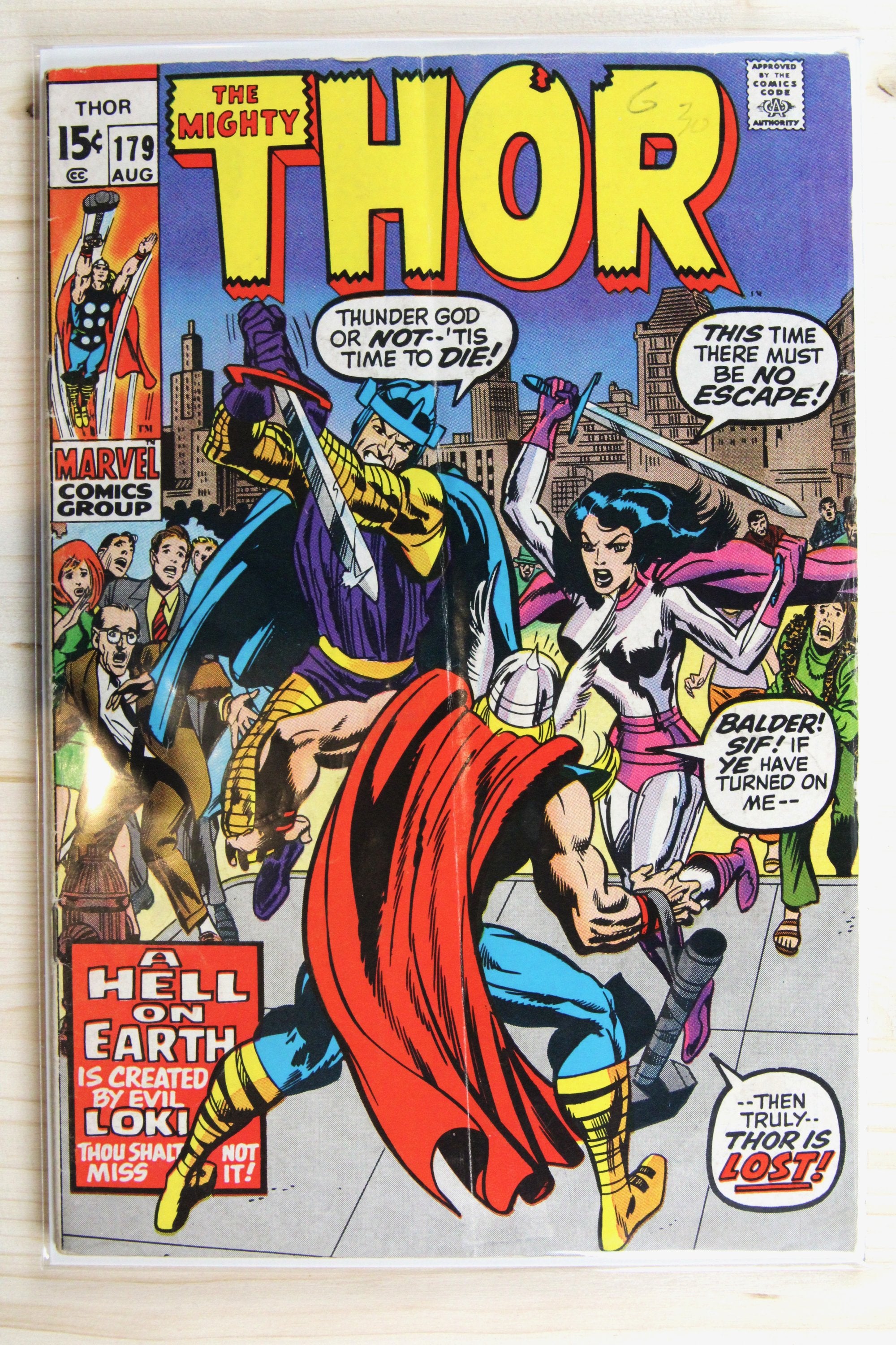 Thor #179 – Marvel (1970) 4.5 VG+ Jack Kirby art | Joe Sinnott cover