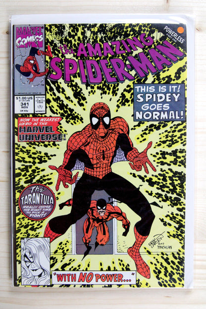 The Amazing Spider-Man #341 – Marvel (1990) 9.0 VF/NM Powerless | Erik Larsen art