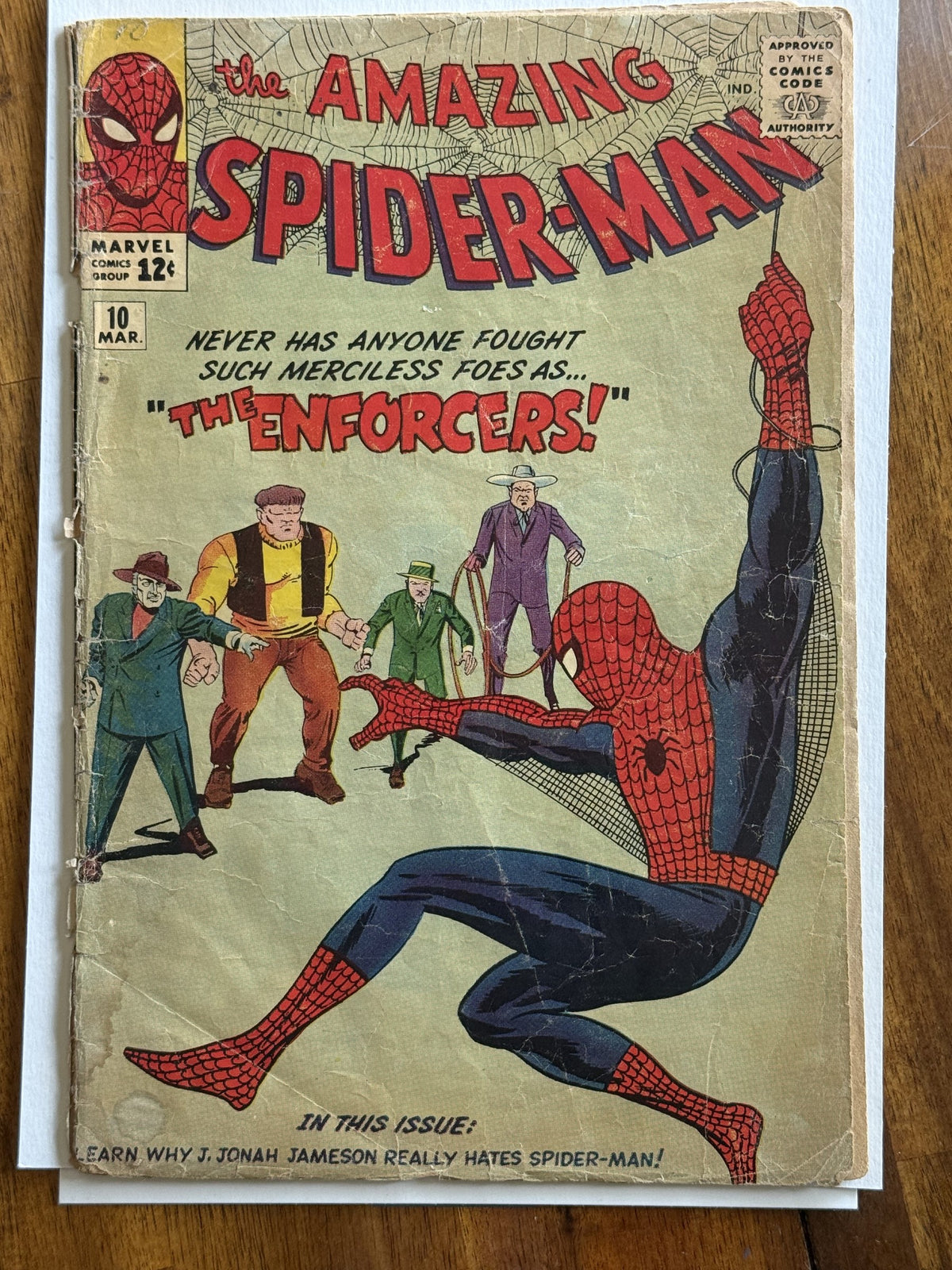 The Amazing Spider-Man #10 – Marvel (1964) 2.0 GD Jack Kirby cover | Stan Lee story