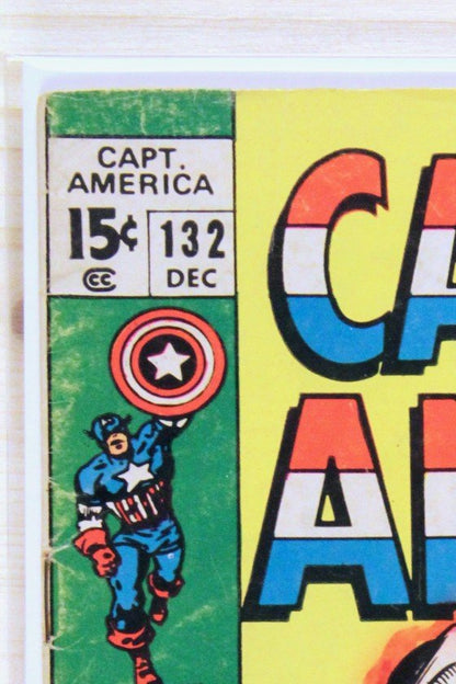 Captain America #132 – Marvel (1970) 4.0 VG Stan Lee story