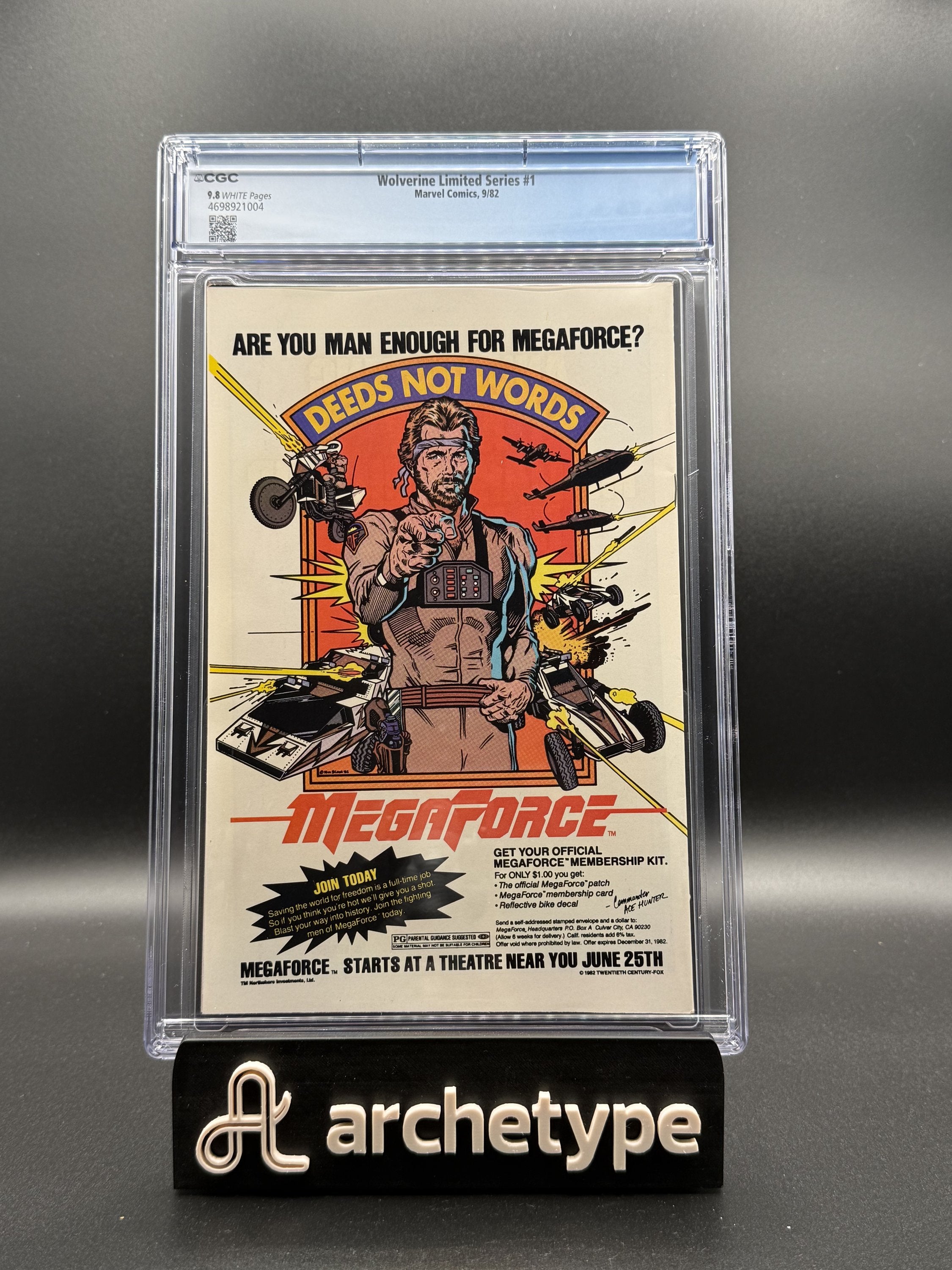 Wolverine #1 – Marvel (1982) CGC 9.8 NM/MT White Pages Chris Claremont story