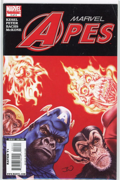 Marvel Apes (2008) #1-4 (4 Comics) Series Lot
