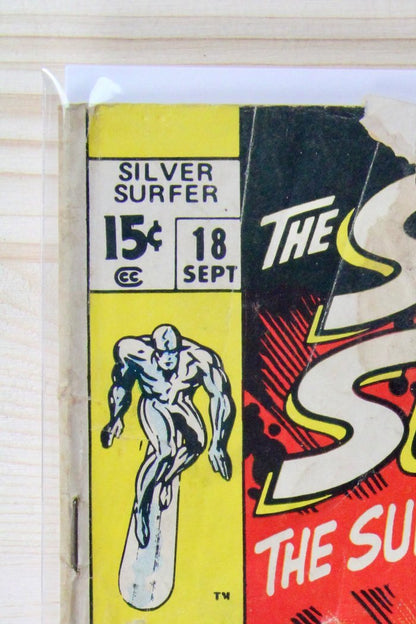 The Silver Surfer #18 – Marvel (1970) 1.5 FR/GD Jack Kirby art | Stan Lee story