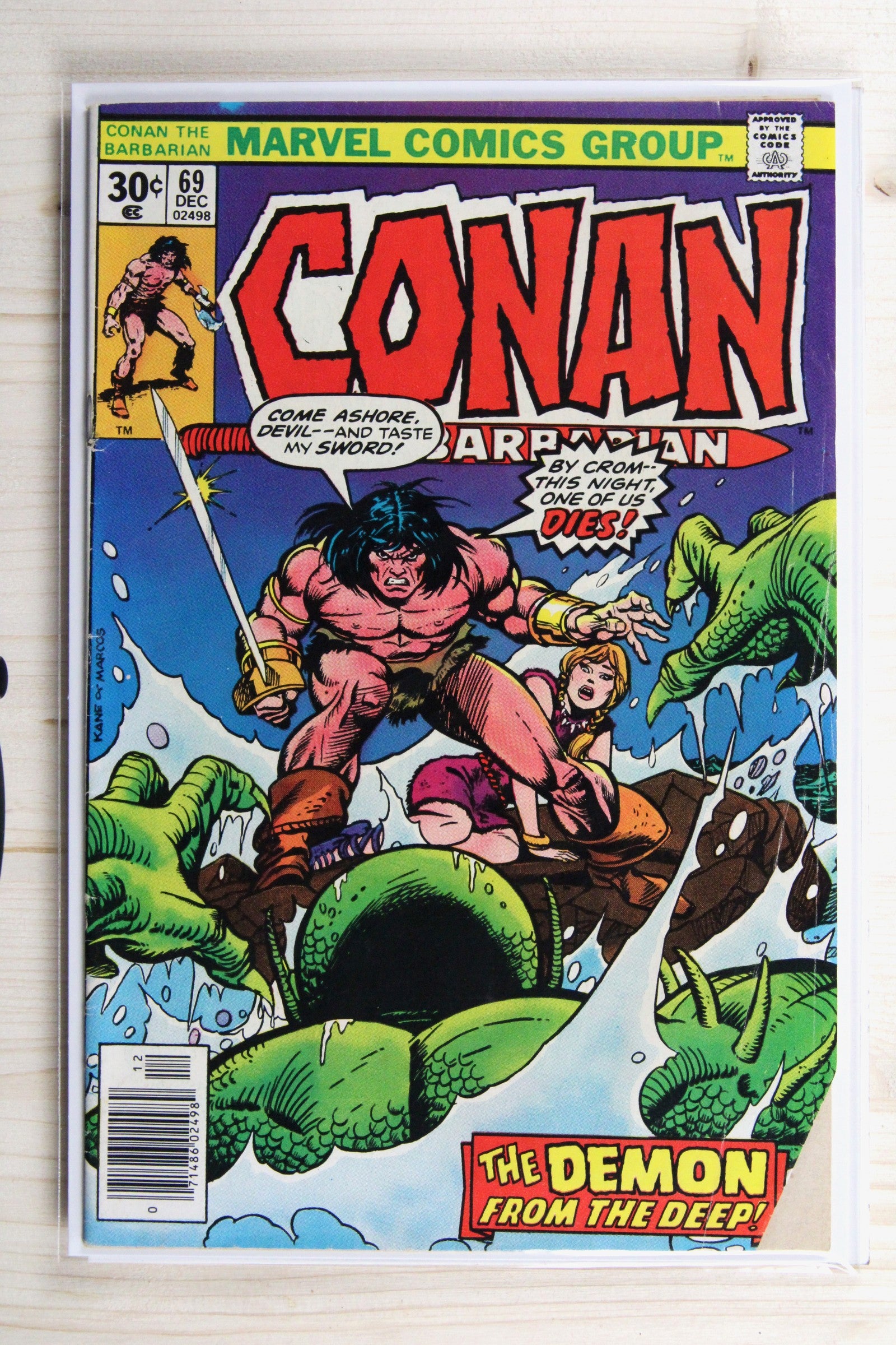 Conan the Barbarian #69 – Marvel (1976) 5.5 FN- Newsstand Edition
