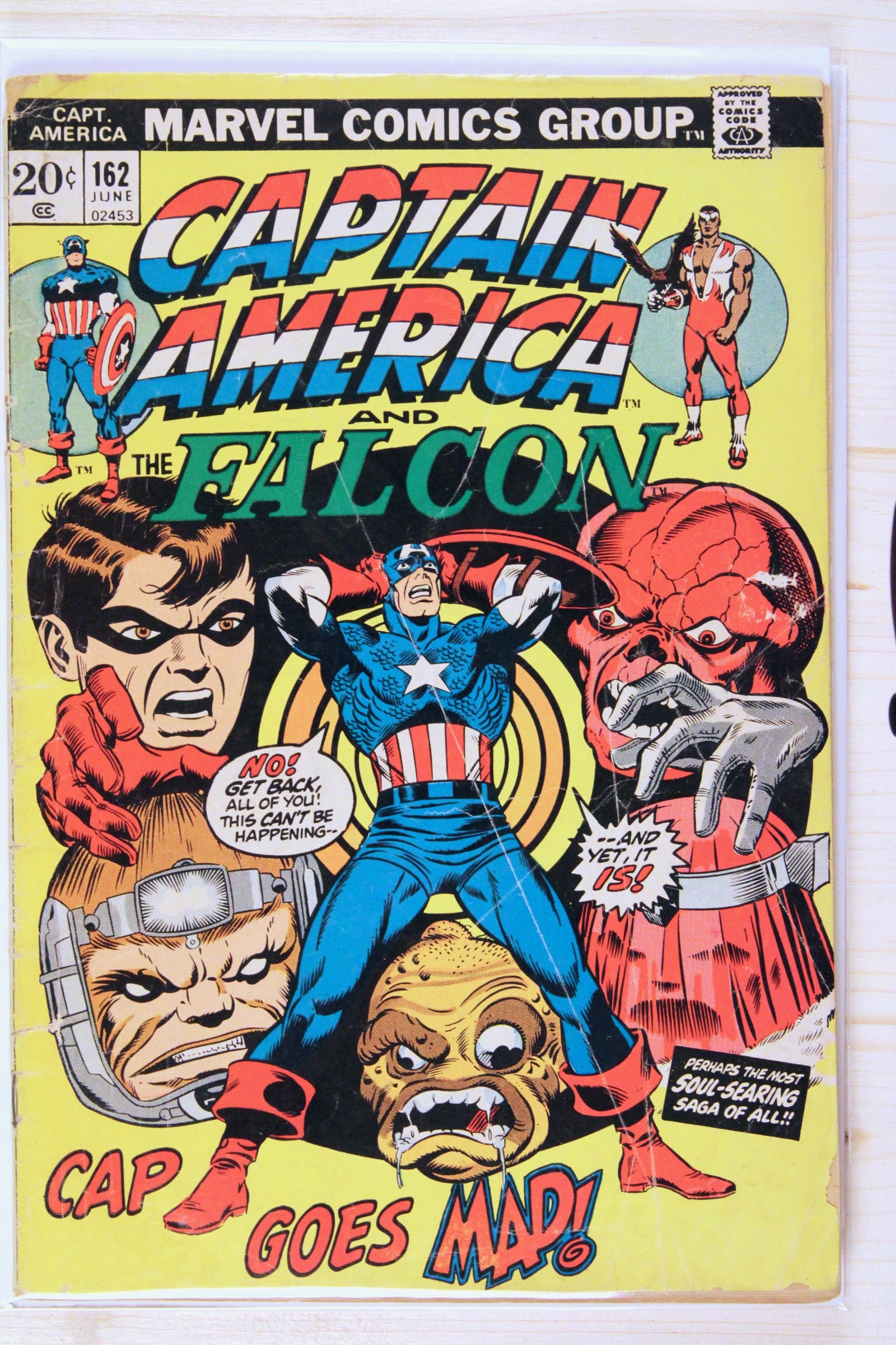 Captain America #162 – Marvel (1973) 4.0 VG Joe Sinnott cover