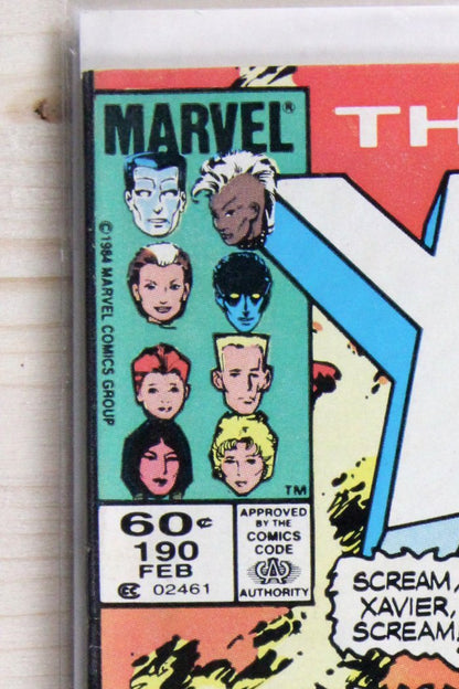 The Uncanny X-Men #190 – Marvel (1985) 7.5 VF- Chris Claremont story | Newsstand