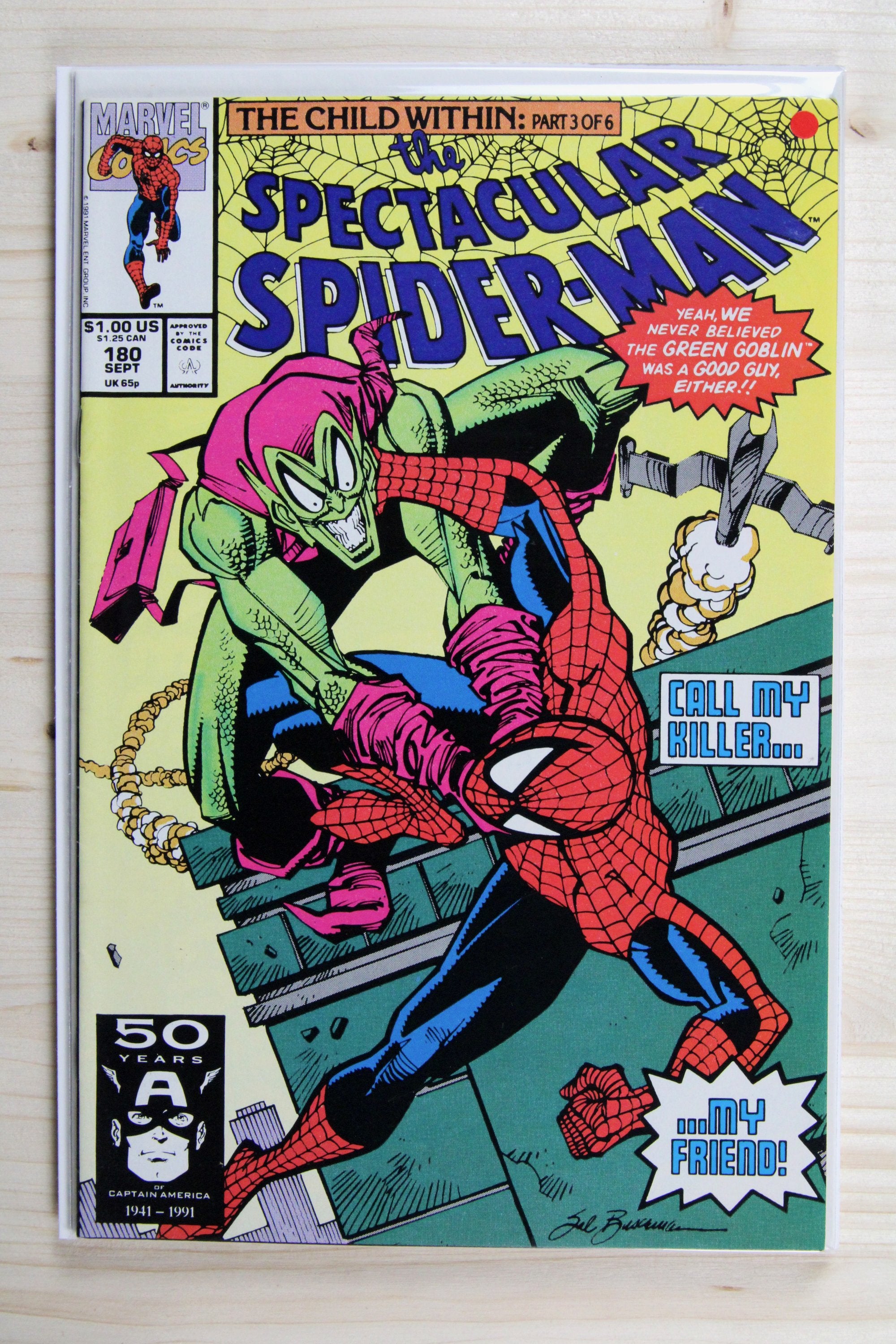The Spectacular Spider-Man #180 – Marvel (1991) 9.2 NM-
