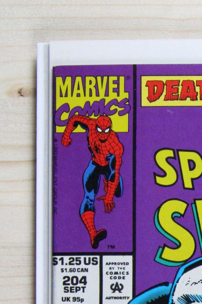 The Spectacular Spider-Man #204 – Marvel (1993) 9.2 NM- Death by Tombstone