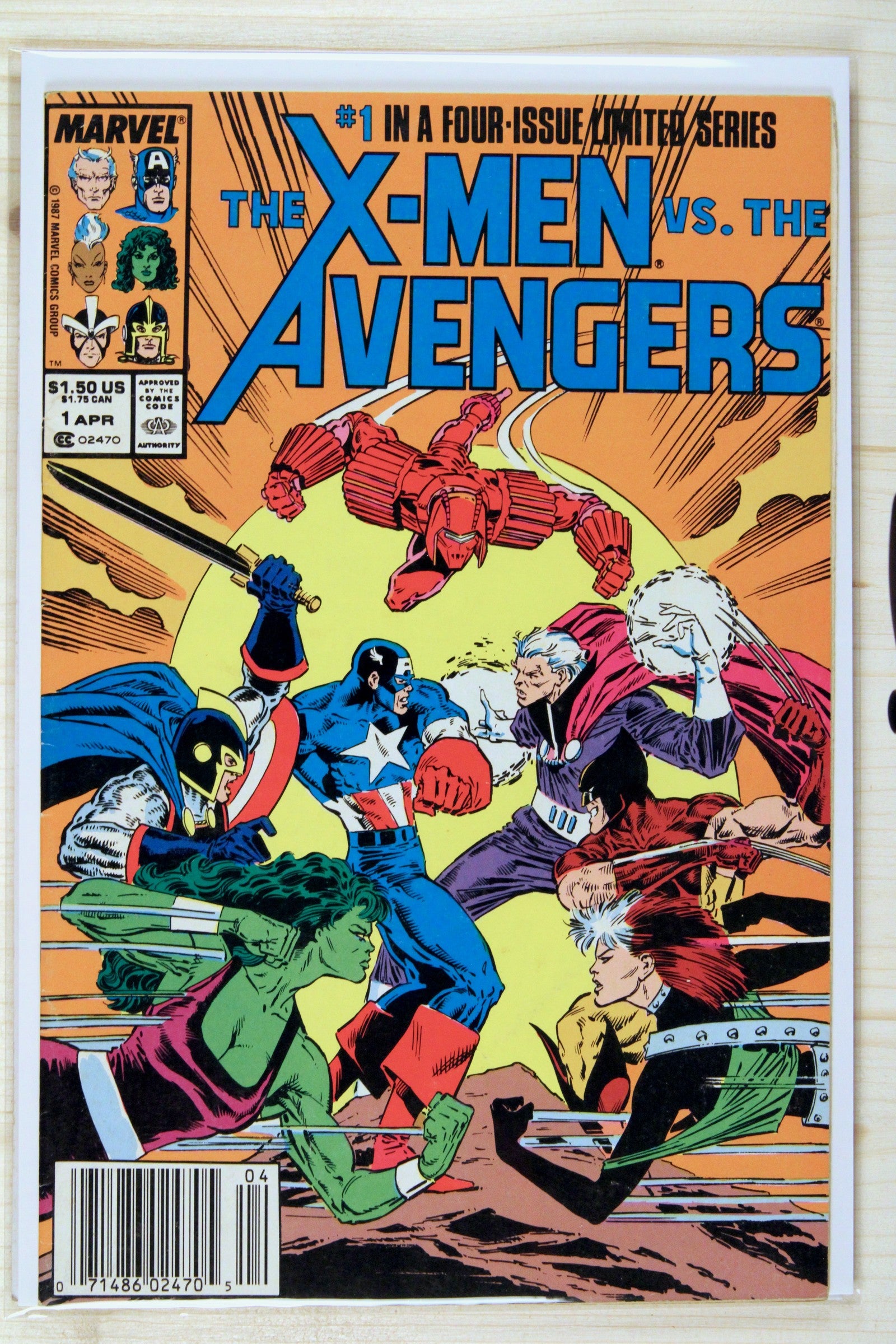The X-Men vs. The Avengers #1 – Marvel (1987) 9.0 VF/NM Marc Silvestri art | Newsstand Edition