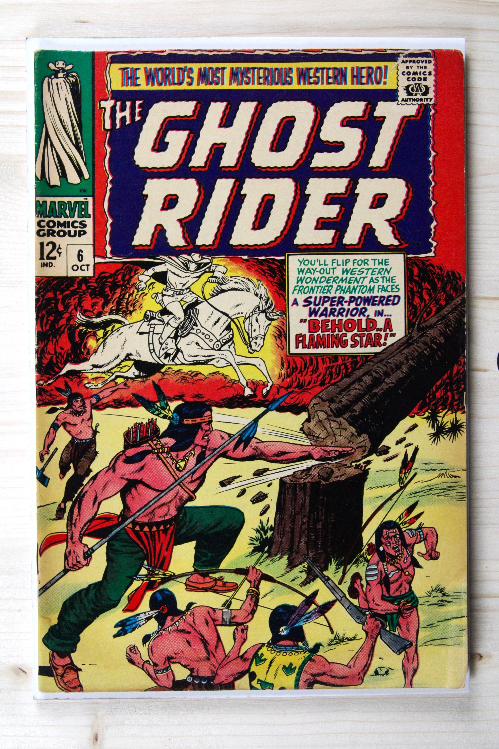 The Ghost Rider #6 – Marvel (1967) 4.5 VG+ John Romita cover