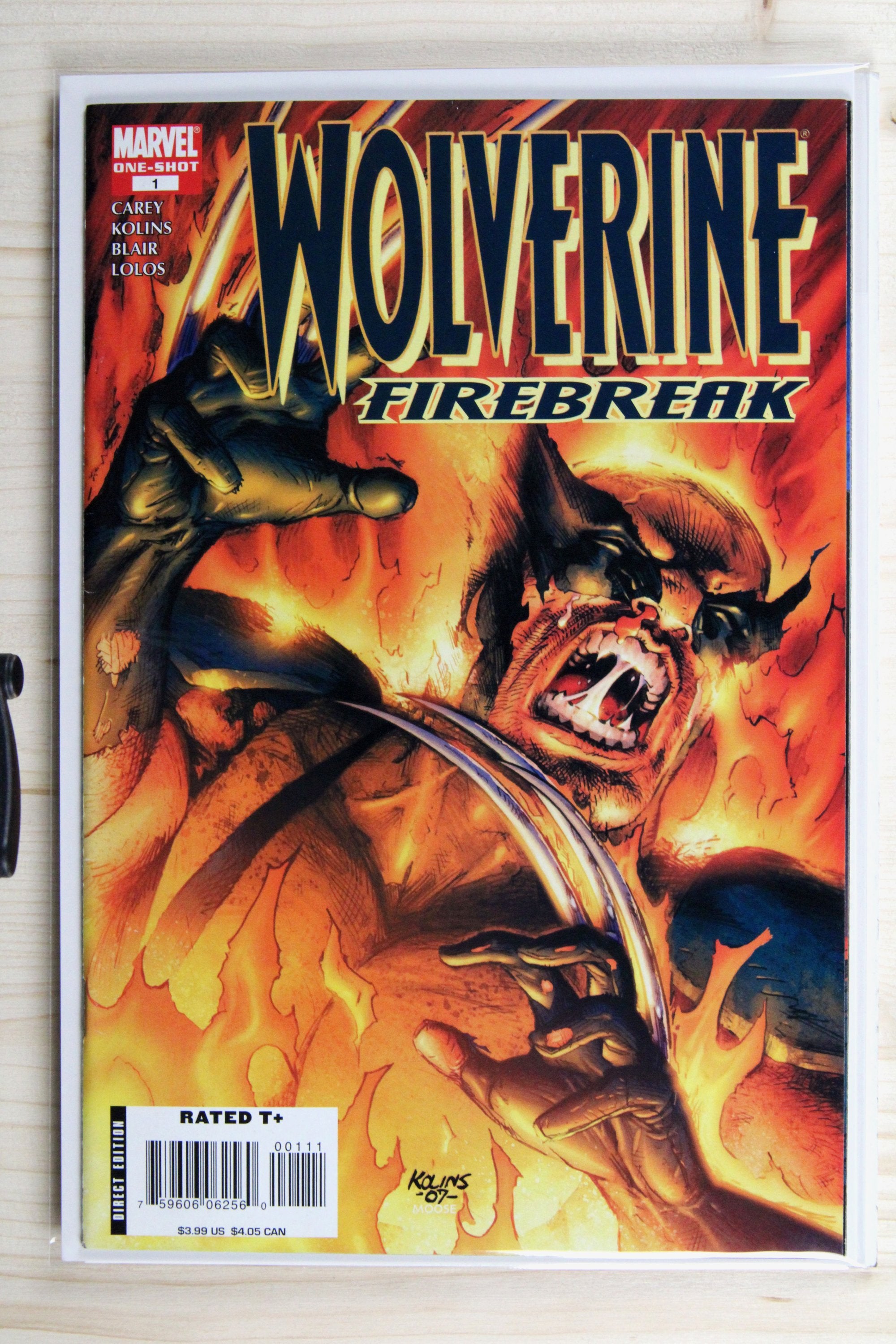 Wolverine: Firebreak #1 – Marvel (2008) 9.0 VF/NM "Wolverine" Black Blade | Chris Claremont story | John Byrne cover