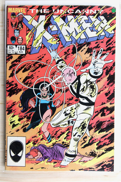 The Uncanny X-Men #184 – Marvel (1984) 8.5 VF+ "Rom" Dire Wraiths War | Chris Claremont story