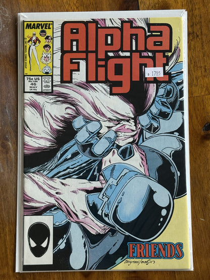 Alpha Flight #46 – Marvel (1987) 9.4 NM Terry Austin cover | Whilce Portacio