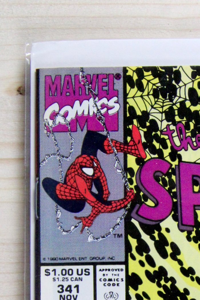 The Amazing Spider-Man #341 – Marvel (1990) 9.0 VF/NM Powerless | Erik Larsen art