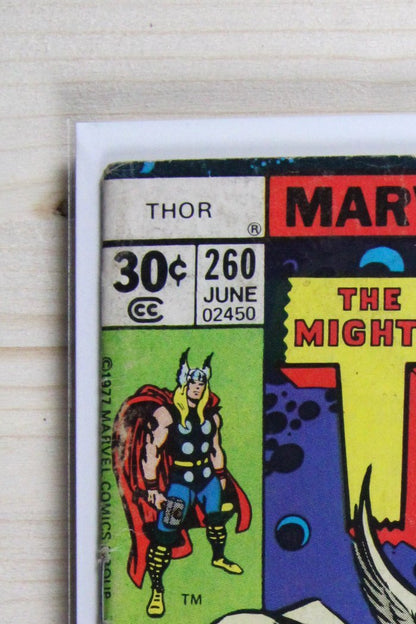 Thor #260 – Marvel (1977) 6.0 FN The Quest for Odin | Joe Sinnott