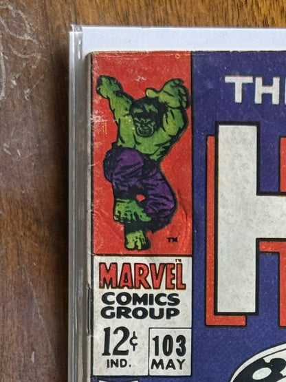 The Incredible Hulk #103 – Marvel (1968) 5.0 VG/FN